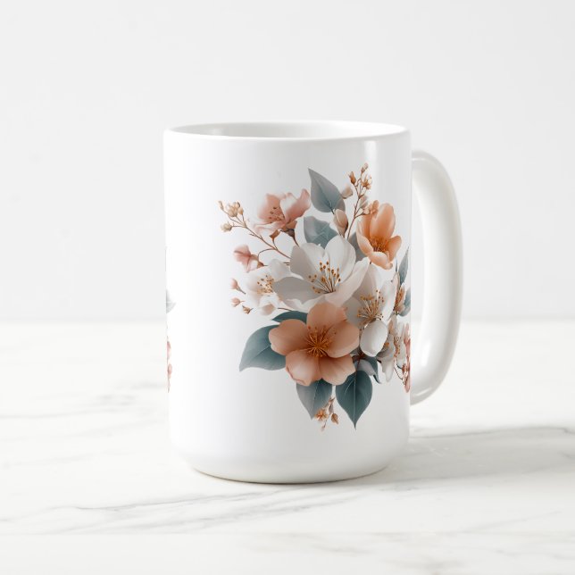 ☕ Blomstra där du dricker 🌸✨ Kaffemugg (Framsida höger)