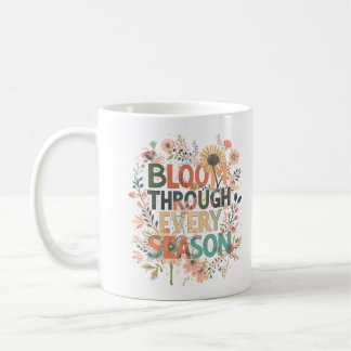 Blomstra Genom Varje Årstid Boho Kaffemugg