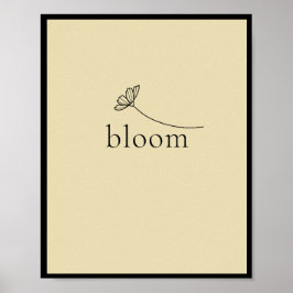 Blomstra inspirerande motiverande poster