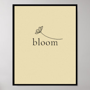 Blomstra inspirerande motiverande poster