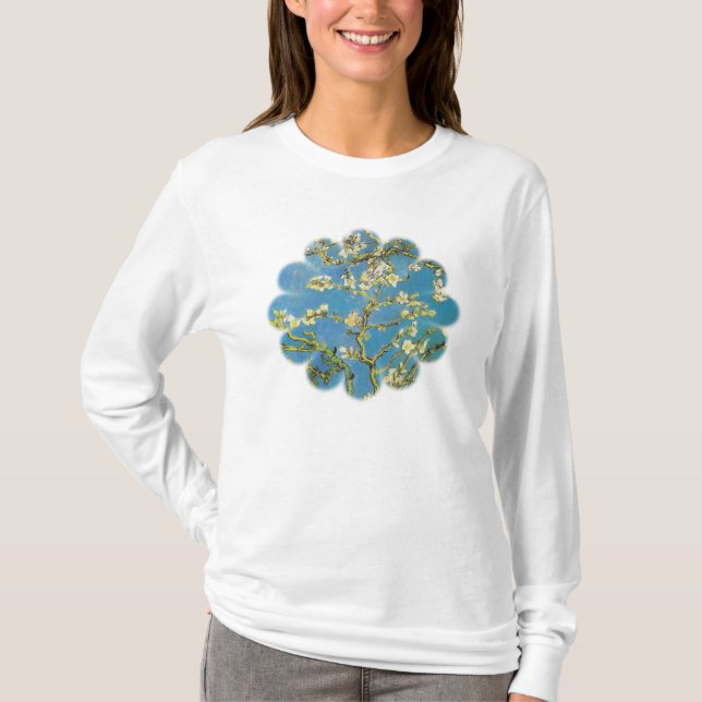 Blomstra mandelträd av Van Gogh Tee Shirt (Framsida)