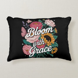 Blomstra med grace prydnadskudde