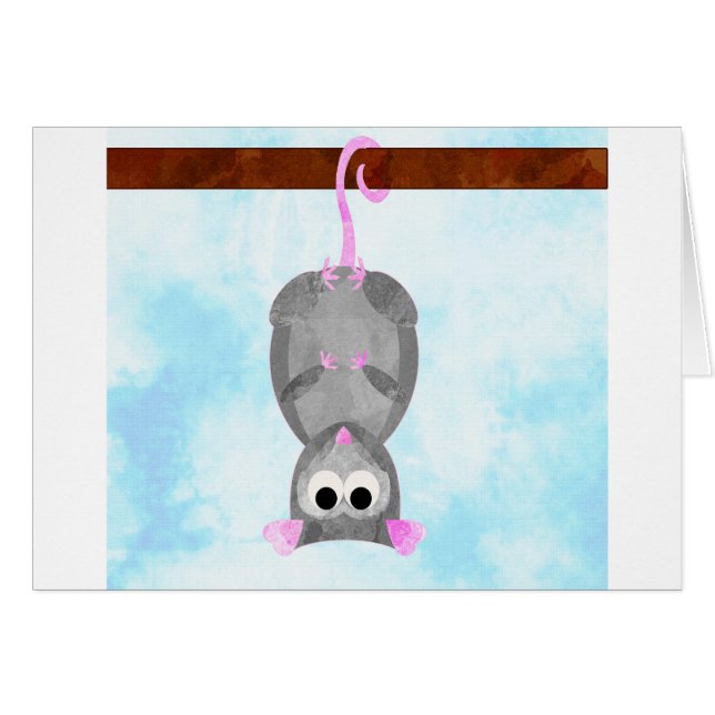 Blomstra Possomen Hälsningskort (Framsidan Horizontal)