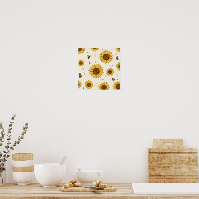 Blomstra som en solros poster (Kök)