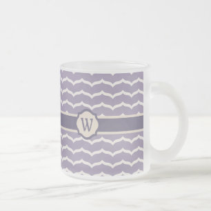 Blomstrande Sicksack-mugg Frostad Glasmugg