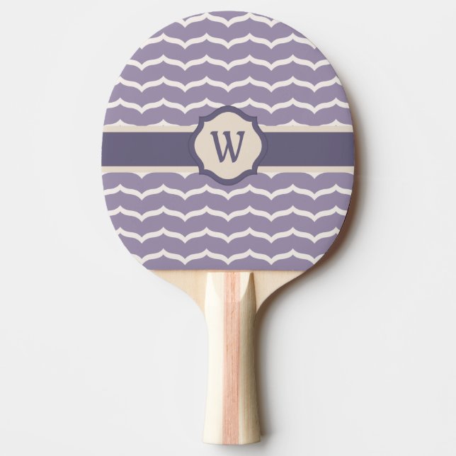 Blomstrande sicksack ping pong paddel pingisracket (Framsidan)