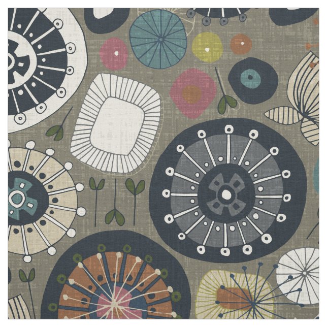 blomstrar mossar tyg (Provkarta)