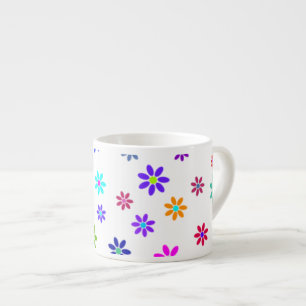Blomströmshämmare - färgad mönster 1 espressomugg
