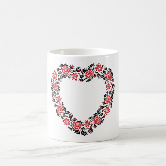 Blomsymbolens Valentines day-stygk i kor Kaffemugg (Center)