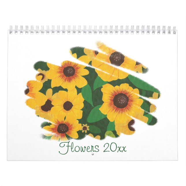 Blomteckningskalender efter CherylsArt 20xx Kalender (Omslag)