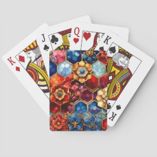 Blomtessellationer Casinokort