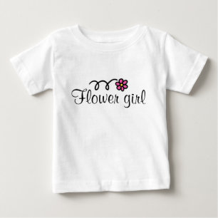 Blomtskjorta för småbarn med rosa daisy t-shirt