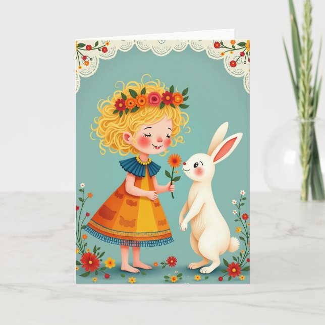 Blomvänner Välkomstkort Kort (Framsida)