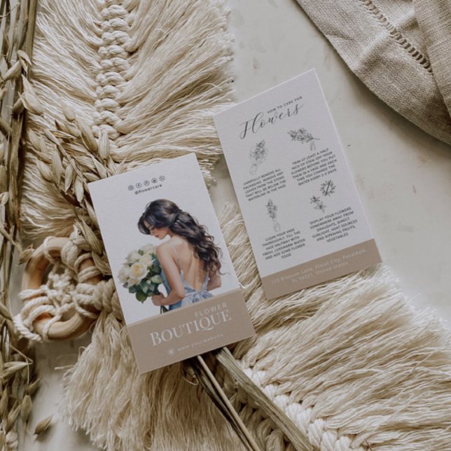 Blomvård Hang Tag Floristkort Visitkort (Skapare uppladdad)