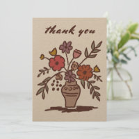 Blomvas Rustik Whimsisk Skiss Neutral Kraft