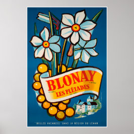 Blonay, Les Pléiades, Schweiz, Travel Poster