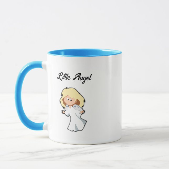 Blond bebengel, jultecknad animation för högtider mugg (Vänster)
