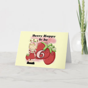 Blond Berry 6e Birthday T-shirts och Gifts Kort