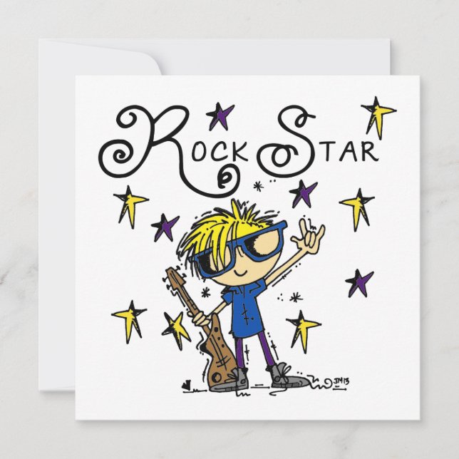 Blond Boy Rockstjärna (Framsida)