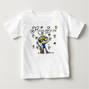 Blond Boy Rockstjärna T-shirt