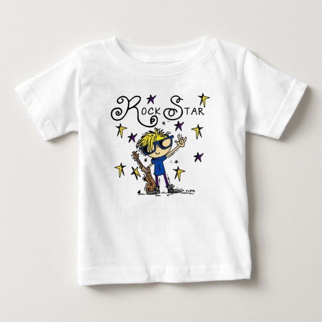 Blond Boy Rockstjärna Tee (Framsida)