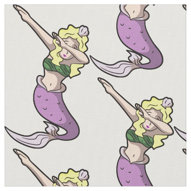 blond dabbing-sjöjungfru tyg (Närbild)