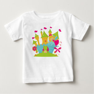 Blond feprinsessa babyklänning utan ärmar t-shirt