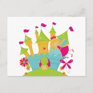 Blond feprinsessa vykort