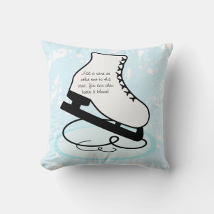 Blond Figur Skater Pillow Kudde