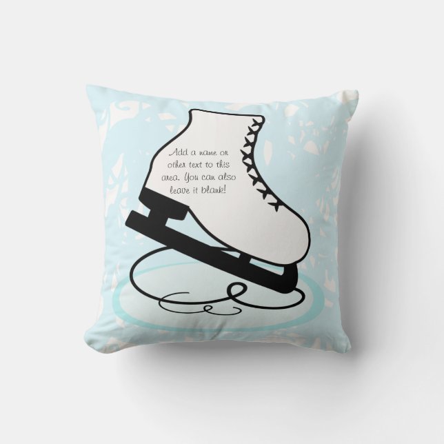 Blond Figur Skater Pillow Kudde (Framsida)