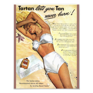 Blond flicka för vintage som garvar fototryck