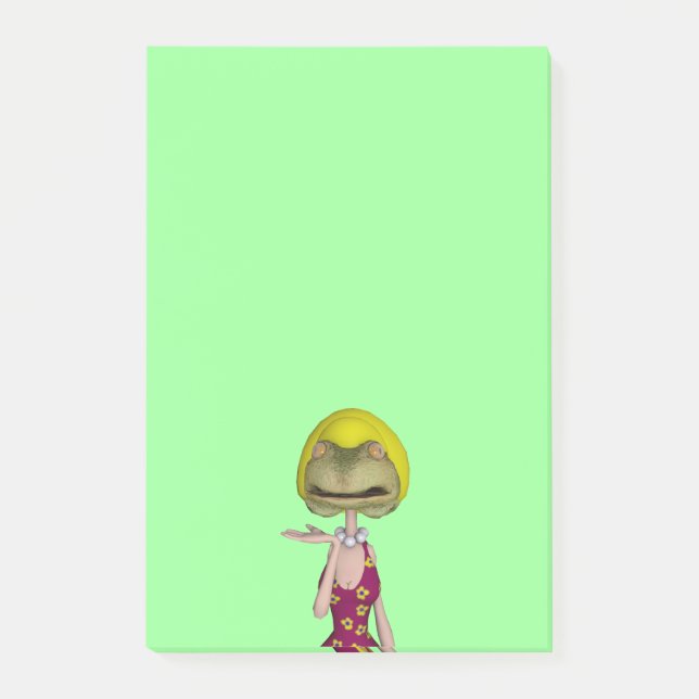 blond flicka post-it block (Framsida)