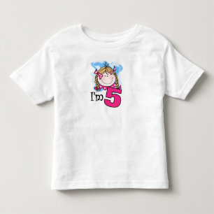 Blond Girl, jag är fem T-shirt