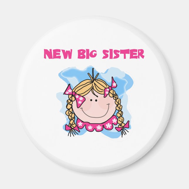 Blond Girl New Big Sister Magnet (Framsidan)