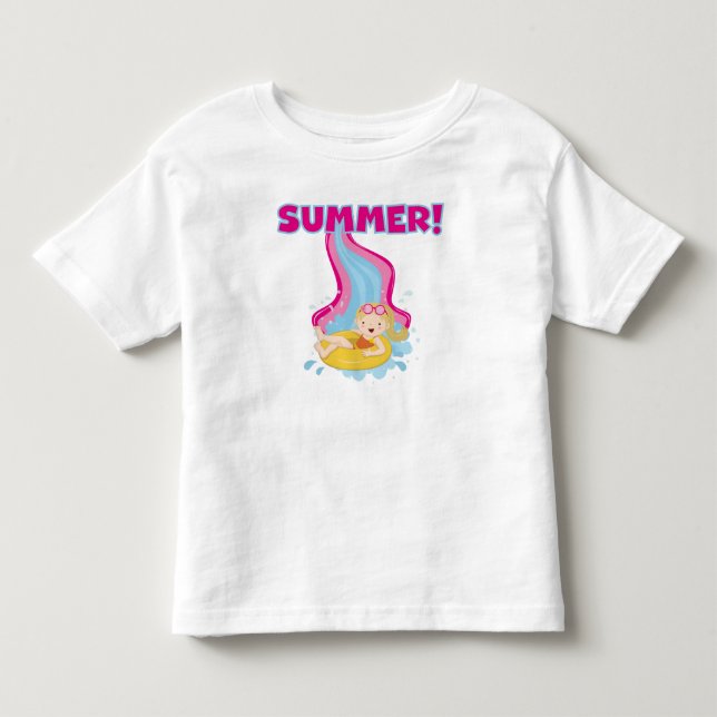 Blond Girl Summer T Shirt (Framsida)
