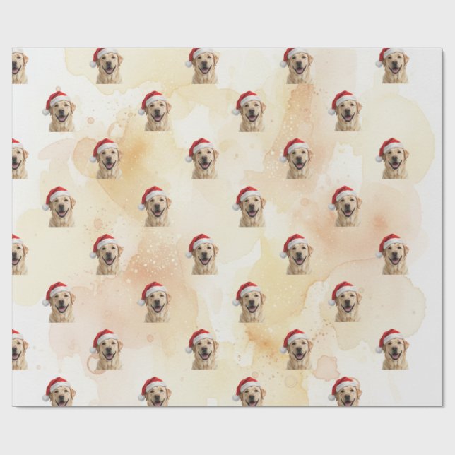 Blond Golden Retriever 1 Presentpapper (Platt)