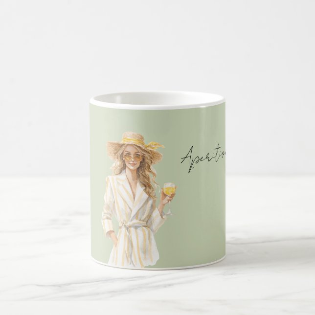 Blond Gul Klänning Aperitivo Kaffemugg (Center)