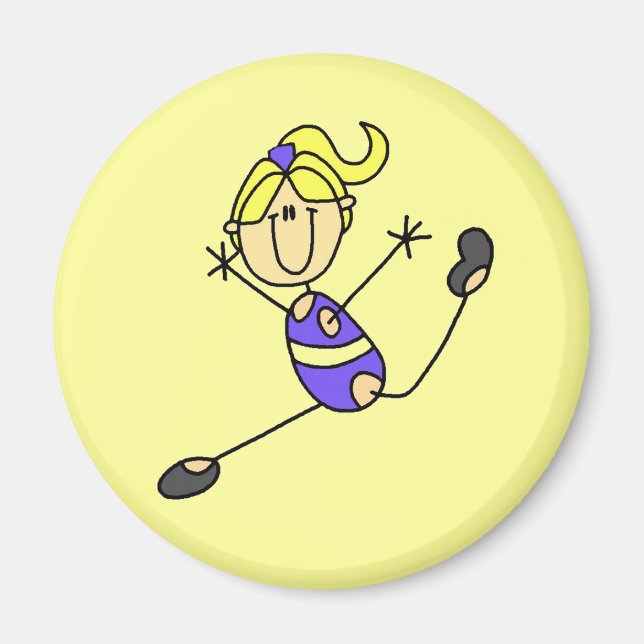 Blond gymnast tjej magnet (Framsidan)