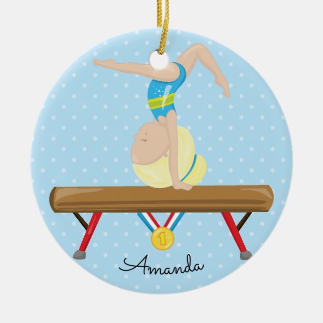 Blond Gymnastik Gymnastik Julgranskula (Framsidan)
