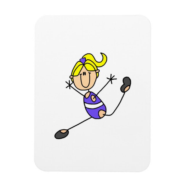 Blond Gymnastiktjej Magnet (Vertikal)