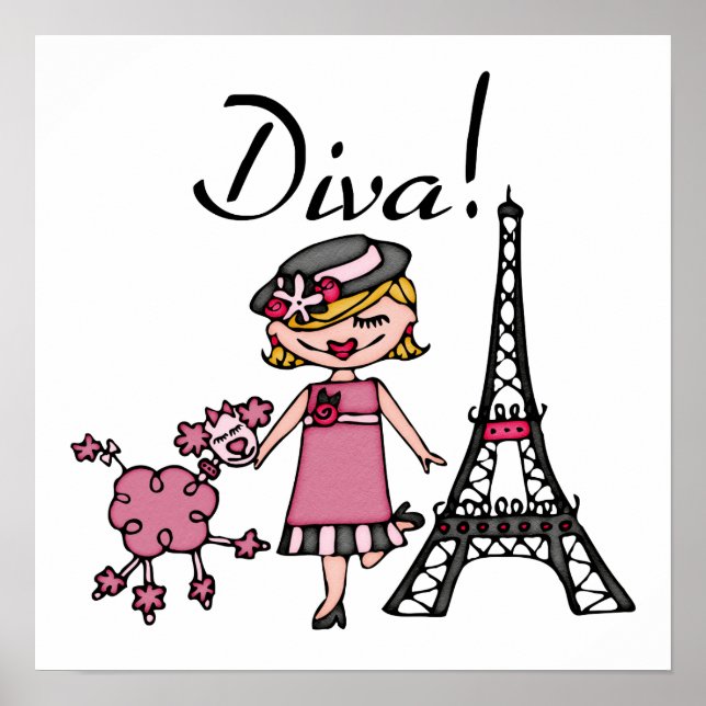 Blond Hair Diva Poster (Framsidan)