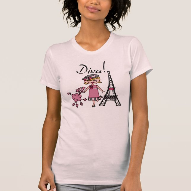 Blond hårDiva T-shirt (Framsida)