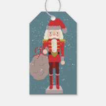Blond jul Nutcracker Santa Teal