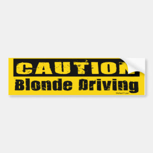 Blond körande bildekal