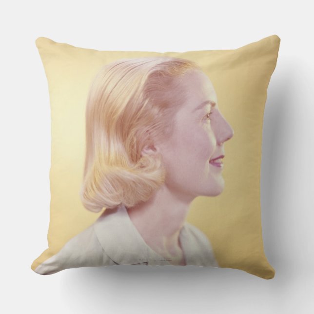 Blond kvinna kudde (Framsida)