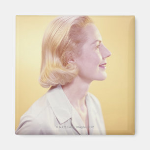 Blond kvinna magnet
