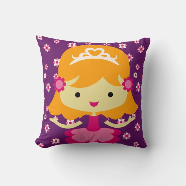 Blond Little Princess Pillow Kudde (Framsida)