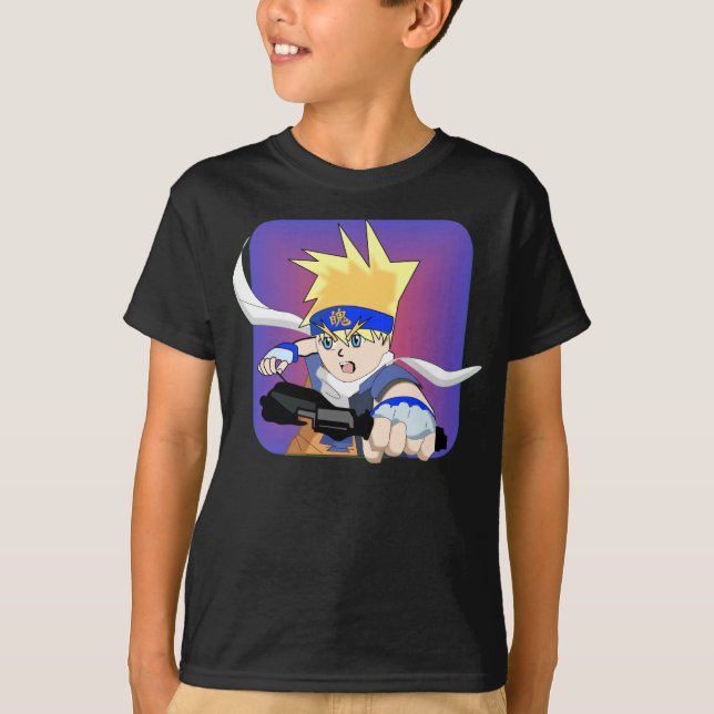 Blond Manga Boy T-shirt (Framsida)
