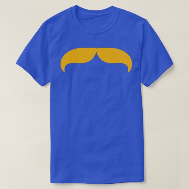 Blond Mustache T Shirt (Design framsida)