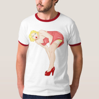 Blond pinupflicka 2 tröja